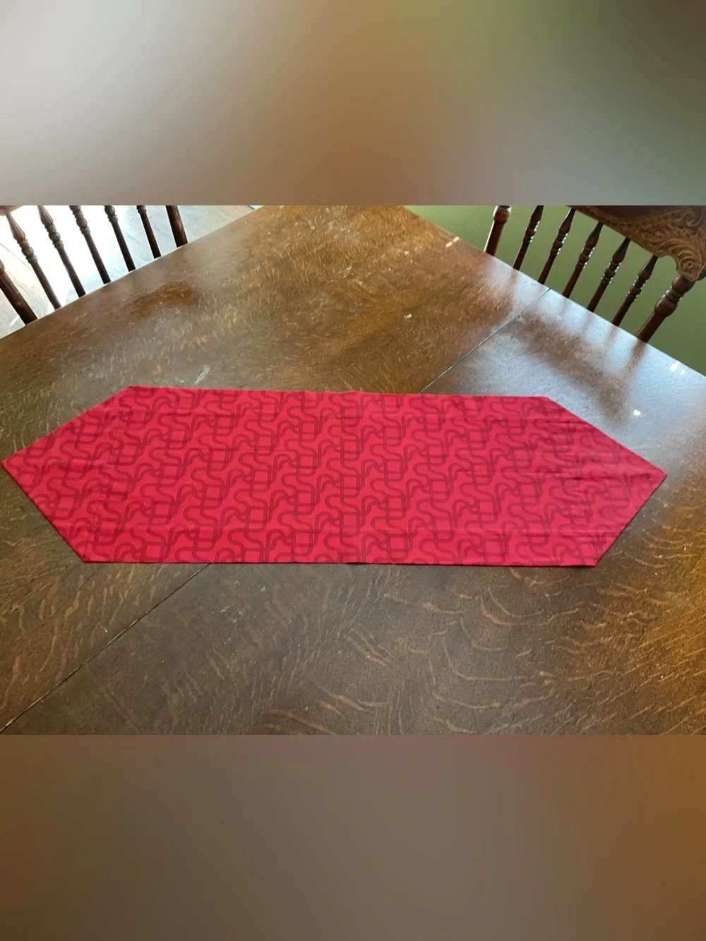 Handmade Reversible Table Runner - Coffee Themed